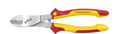 Wiha Szczypce do cięcia przewodów Professional electric ze sprężyną rozwierającą z możliwością włączania i wyłączania 210 mm, 8 1/4" (43662)