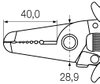 Wiha Szczypce do zdejmowania izolacji Electronic stacje do usuwania izolacji 0,8 / -2,6 mm² 165 mm, 6 1/2" (33471)