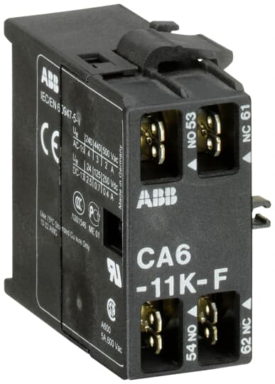 CA6-11KF CONT AUX. LATER. 1+1 faston