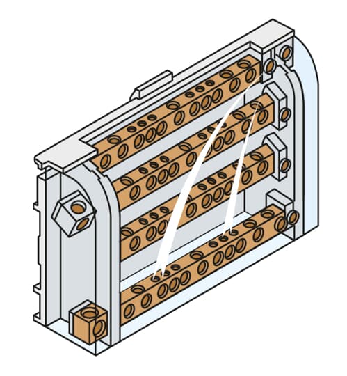 REPARTIDOR mod.tetrapolar,160A