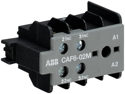 CAF6-02M CONT AUX. FRONT. 0+2 paraf.