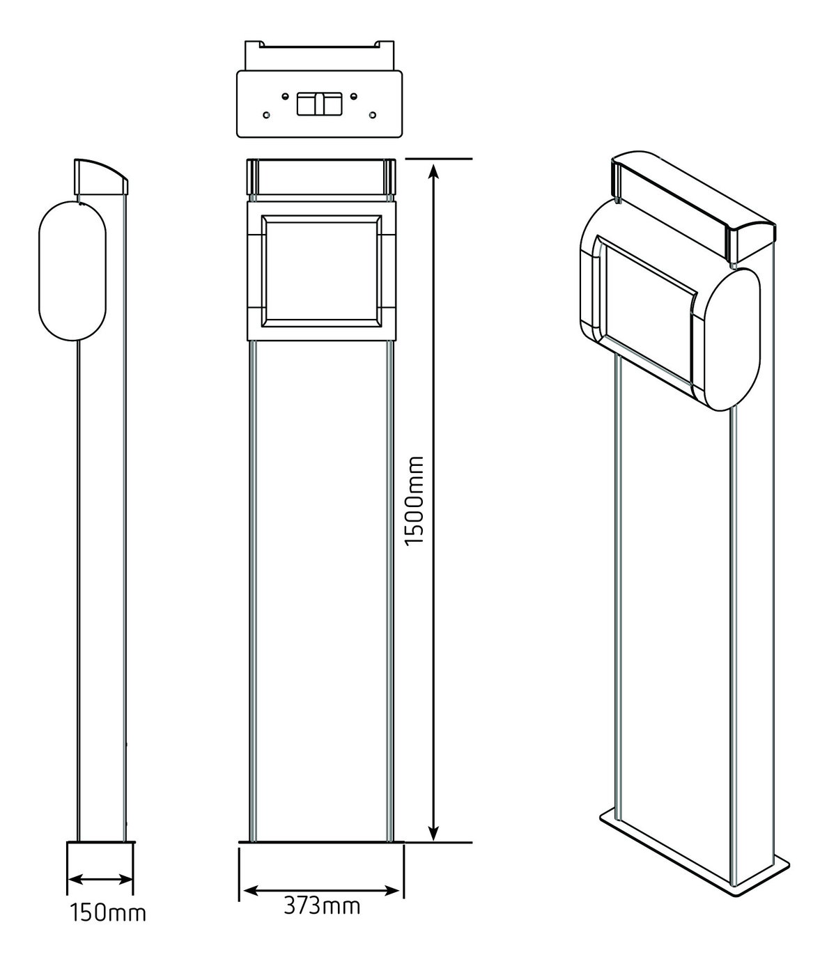Pedestal para eNext / ePark – Imagem 2 de 2