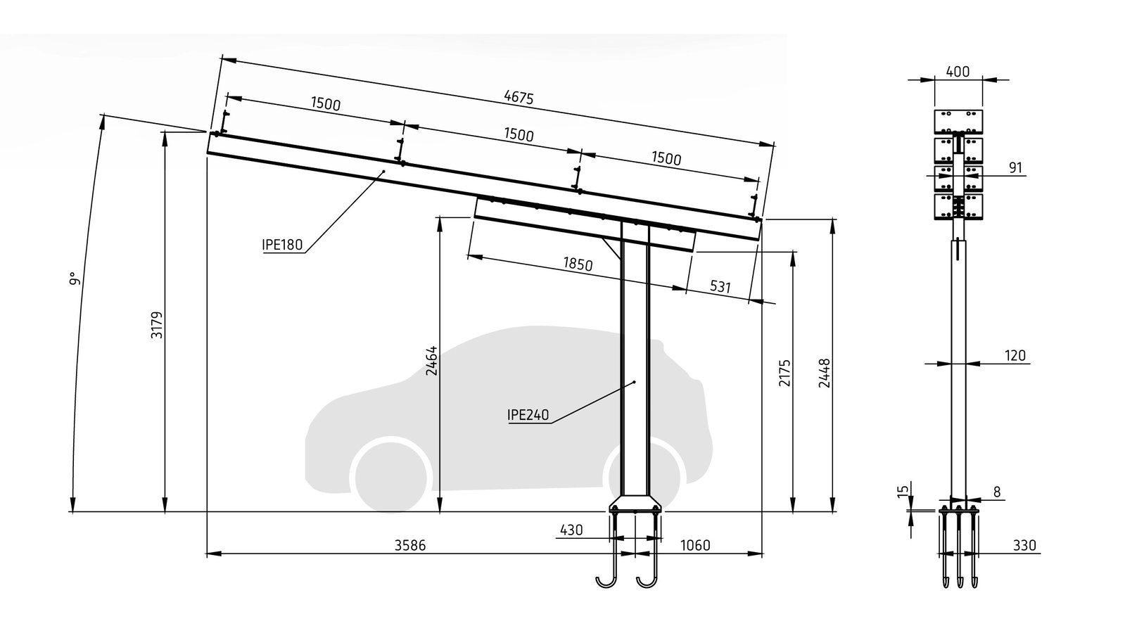 Dossel simples – Imagem 2 de 3