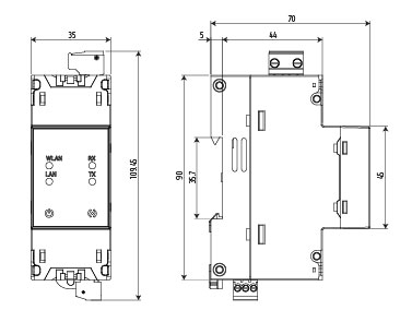 Conversor RS-485 / Ethernet / Wi-Fi – Imagem 3 de 5
