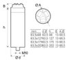 Condensador tubular trifásico