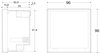 Analisador de redes painel 96 x96 compatível com pinças flexíveis