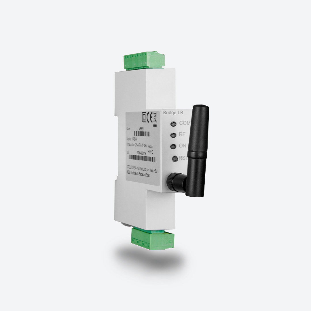 Conversor LoRa para RS-485 / Ethernet com alimentação em CA.