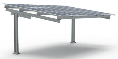 Dossel simples com telhado invertido