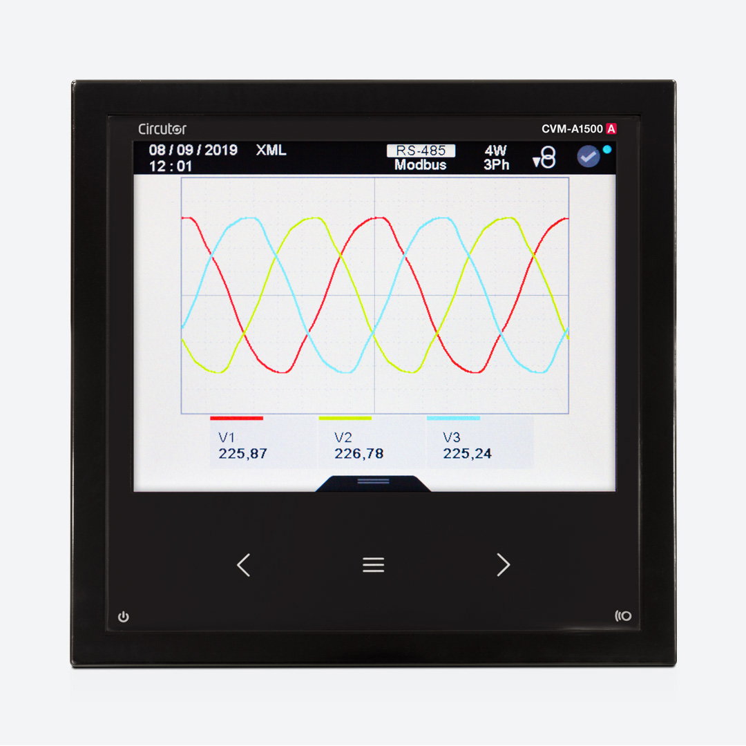 Analisador de redes painel com registo de eventos de qualidade e transitórios Certificado de Calibración de acordo com a Classe A (IEC 61000-4-30 Ed. – Imagem 3 de 5