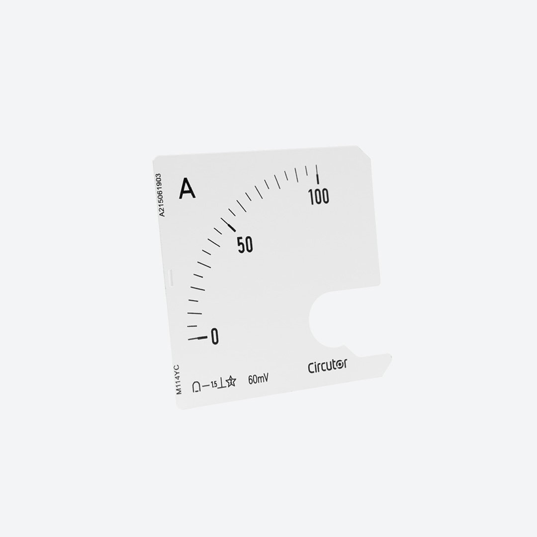 Escala intercambiável para amperímetro BM