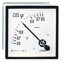 Fasímetro electrónico 90º trifásico, painel 144x144