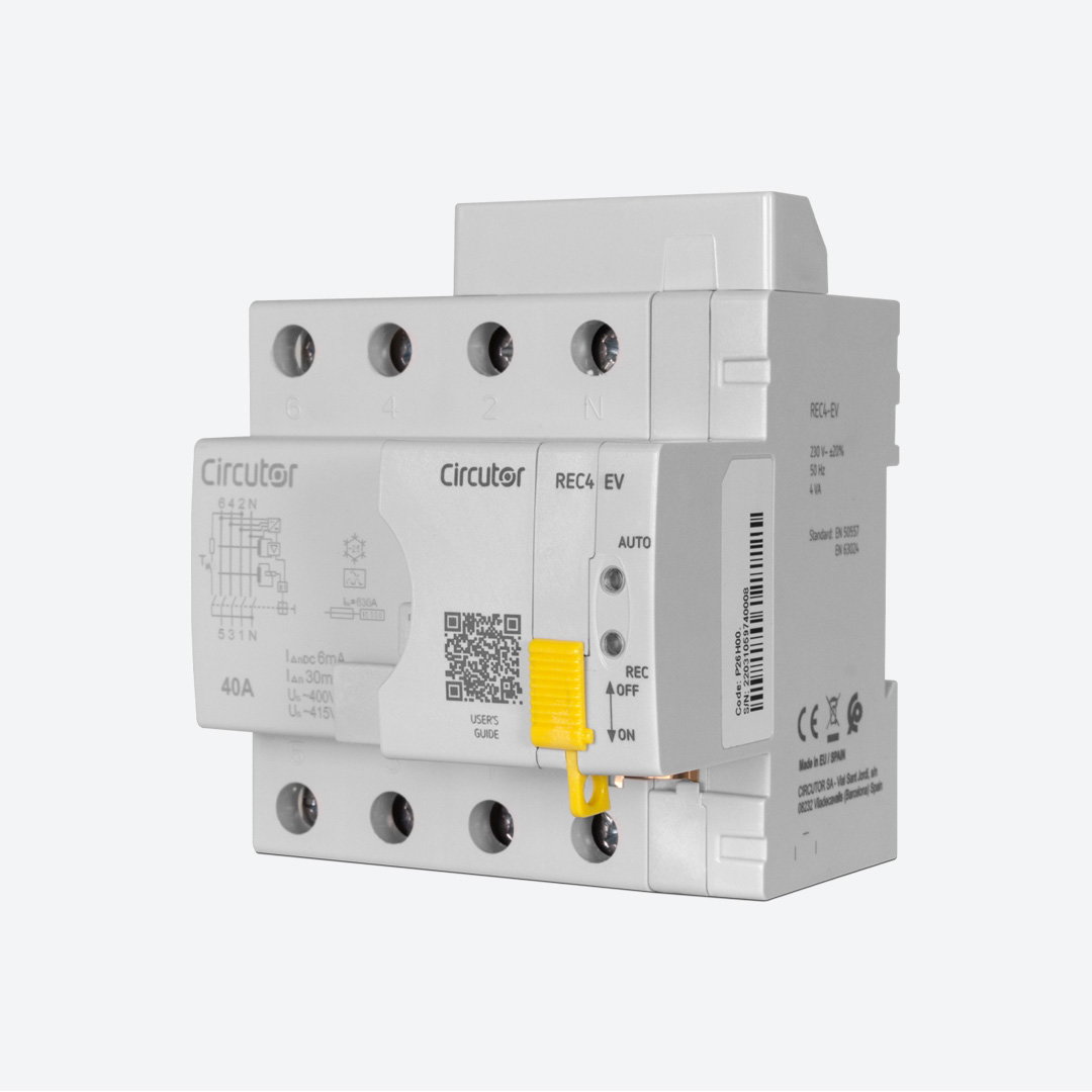 REC4-EV-4P-40-30, Interruptor Diferencial tipo A+6mAdc com religação para VE – Imagem 4 de 5