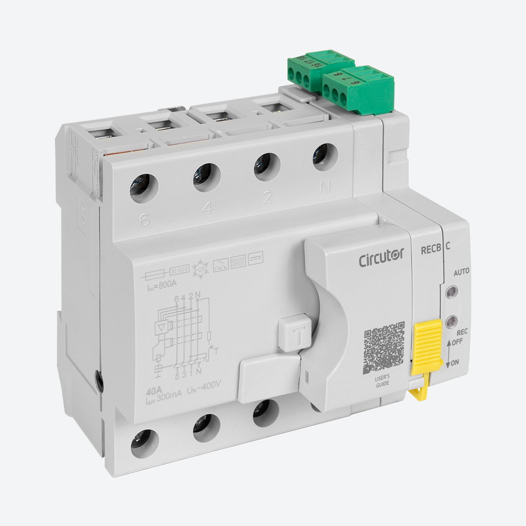 Interruptor diferencial com sistema de religação, tipo B