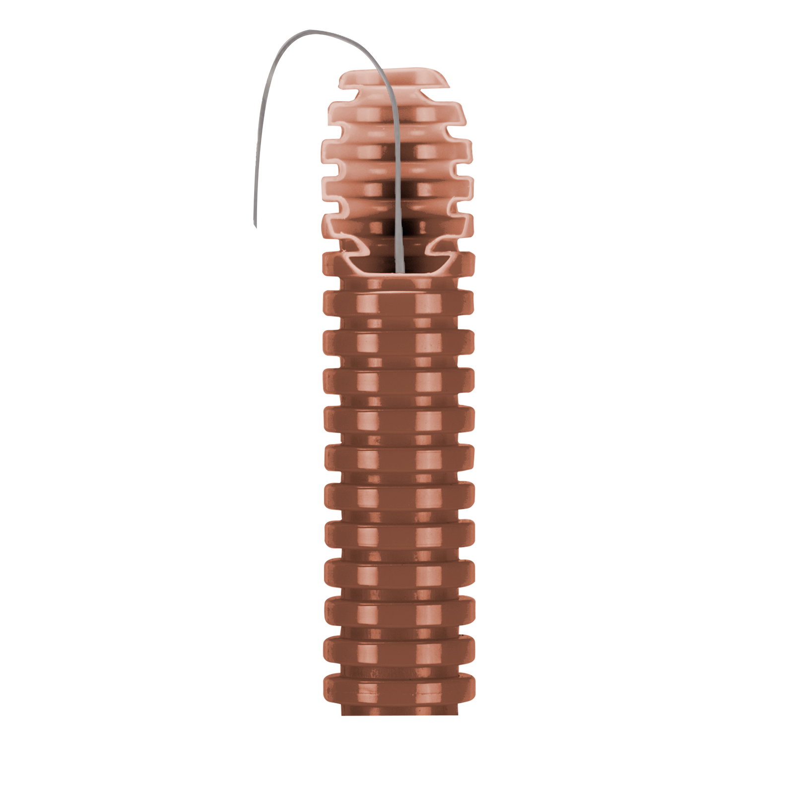 TUBO CORRUGADO MEDIO FK15 - Ø 32MM - CON GUIA PARA CABLES - MARRÓN