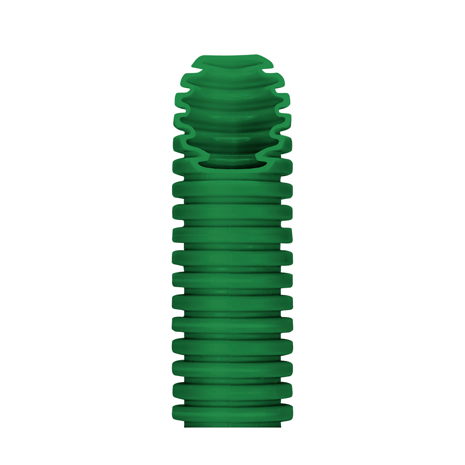 TUBO CORRUGADO MEDIO ICTA AUTOEXTINGUIBLE - Ø 16MM - SIN GUIA PARA CABLES - VERDE