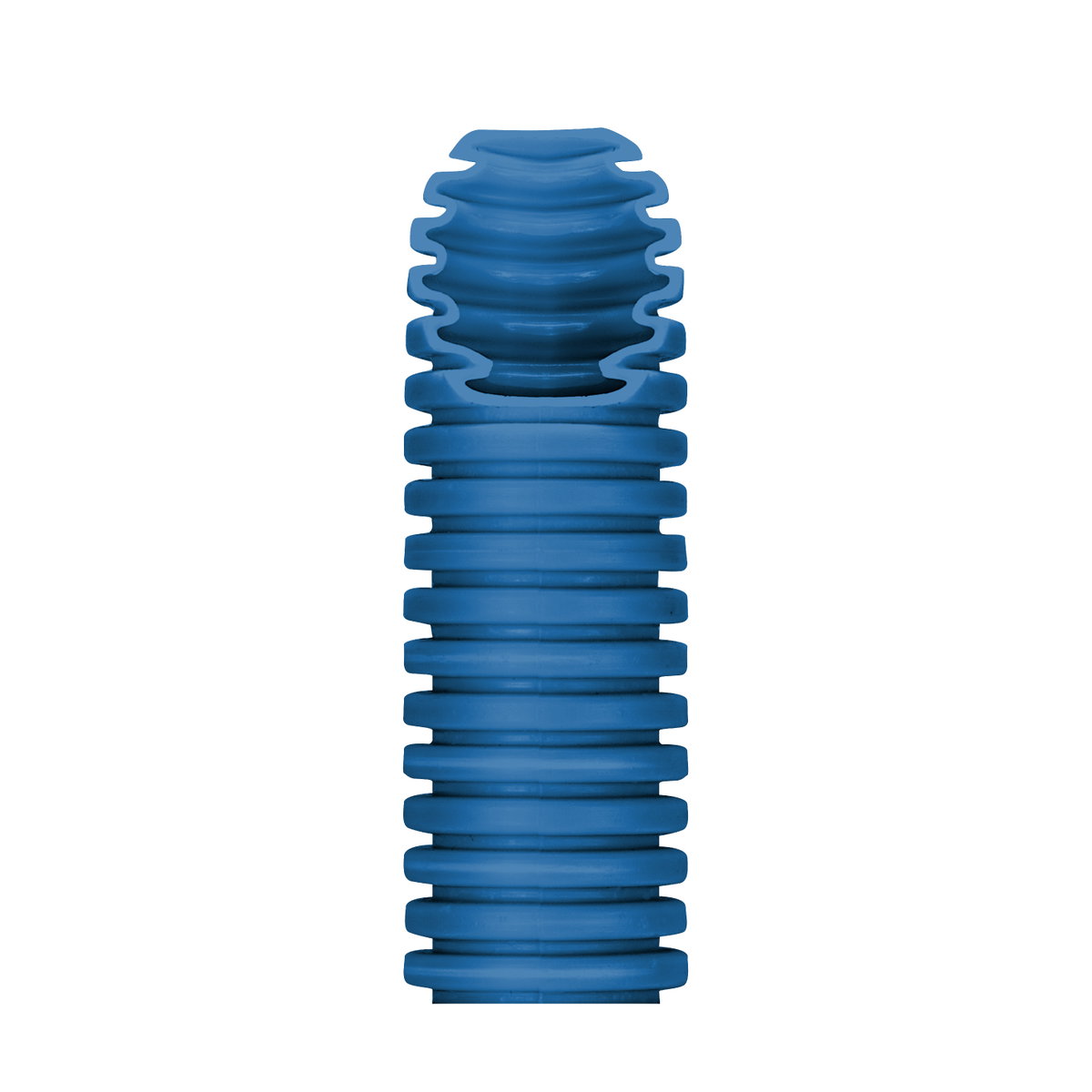 TUBO CORRUGADO MEDIO ICTA AUTOEXTINGUIBLE - Ø 20MM - SIN GUIA PARA CABLES - AZUL