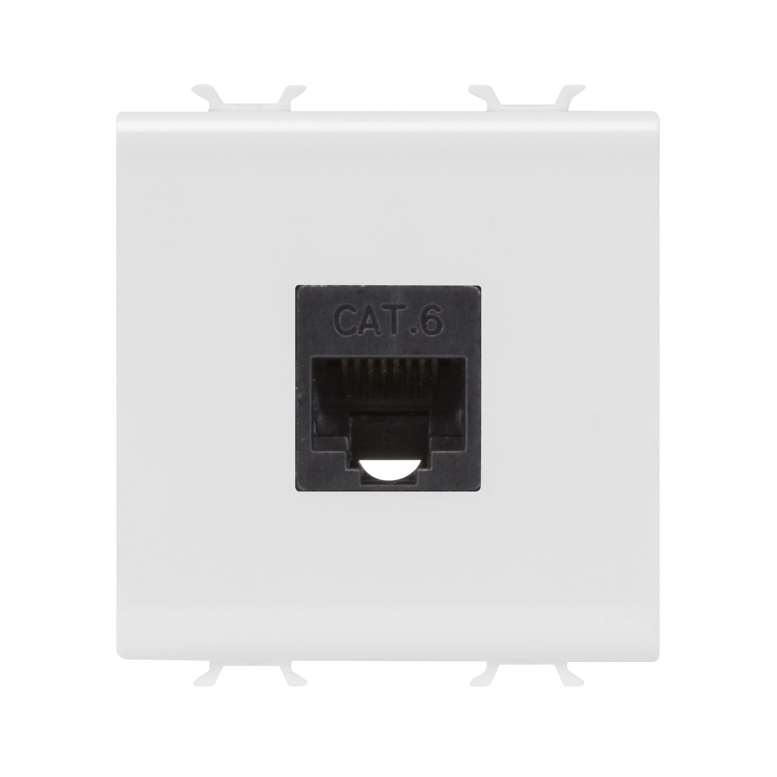 BASE RJ45 - CATEGORÍA 6 - UTP - 2 MÓDULOS - BLANCO BRILLANTE - CHORUSMART