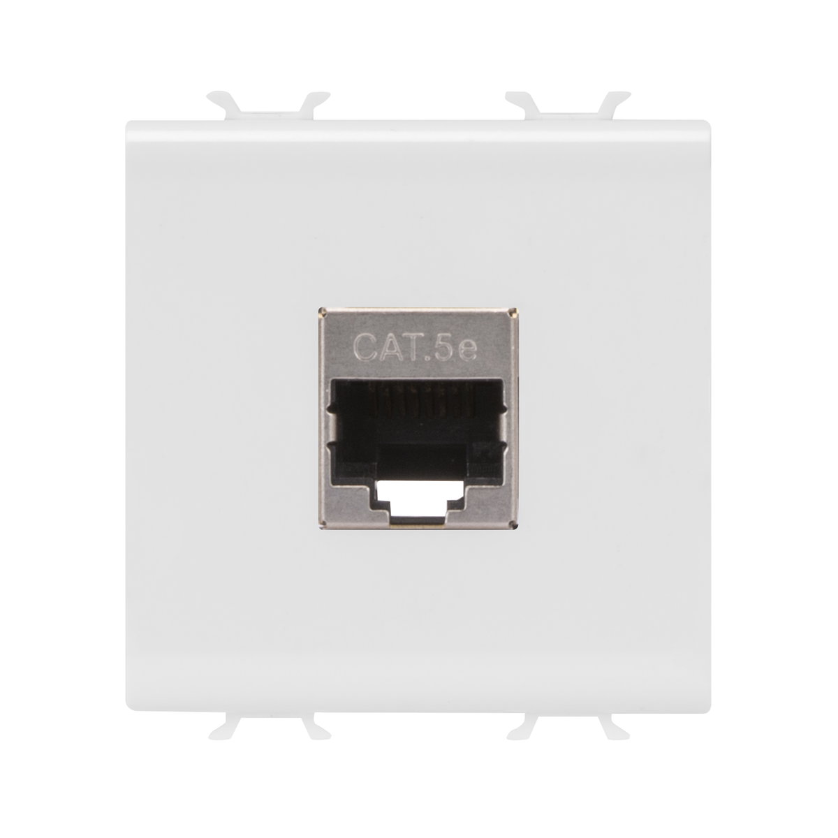 BASE RJ45 - CATEGORÍA 5e - FTP - 2 MÓDULOS - BLANCO BRILLANTE - CHORUSMART