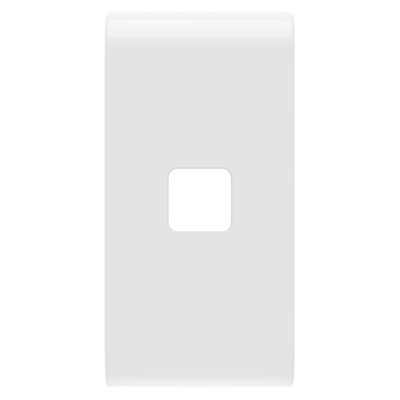 TECLA INTERCAMBIABLE PARA MANDOS AXIALES - A COMPLETAR CON LENTE - 1 MÓDULO - BLANCO BRILLANTE - CHORUSMART