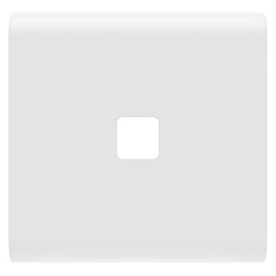 TECLA INTERCAMBIABLE PARA MANDOS AXIALES - A COMPLETAR CON LENTE - 2 MÓDULOS - BLANCO BRILLANTE - CHORUSMART