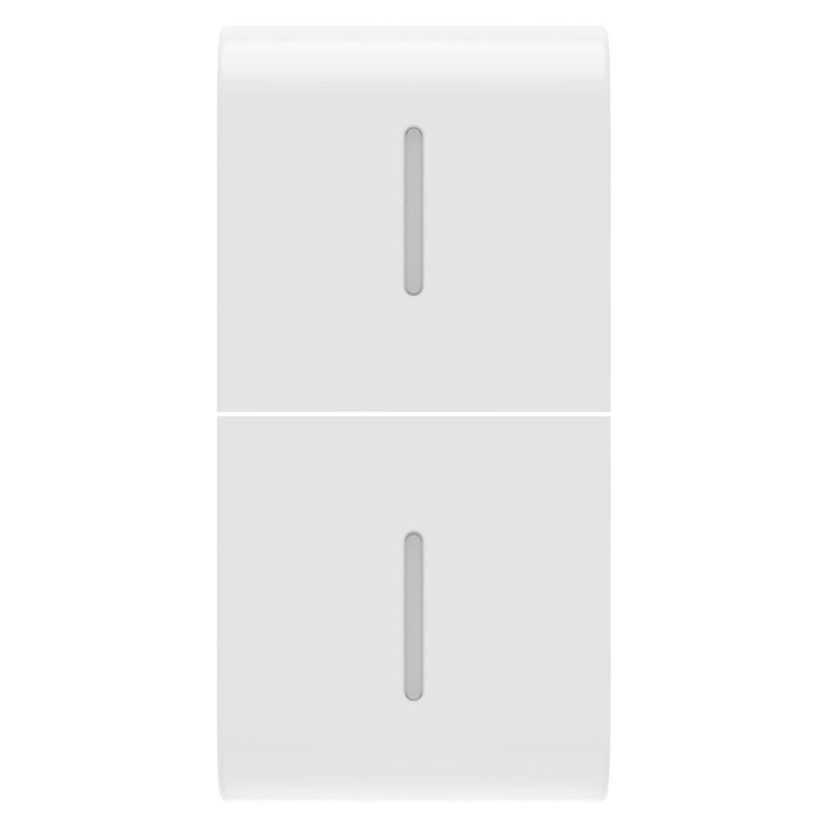 TECLA INTERCAMBIABLE PARA MANDOS AXIALES - CON 2 DIFUSORES - 1 MÓDULO - BLANCO BRILLANTE - CHORUSMART