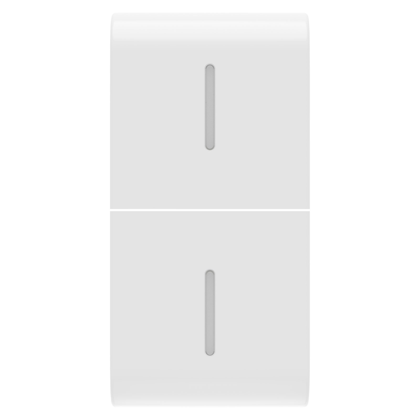 TECLA INTERCAMBIABLE PARA MANDOS AXIALES - CON 2 DIFUSORES - 1 MÓDULO - BLANCO BRILLANTE - CHORUSMART