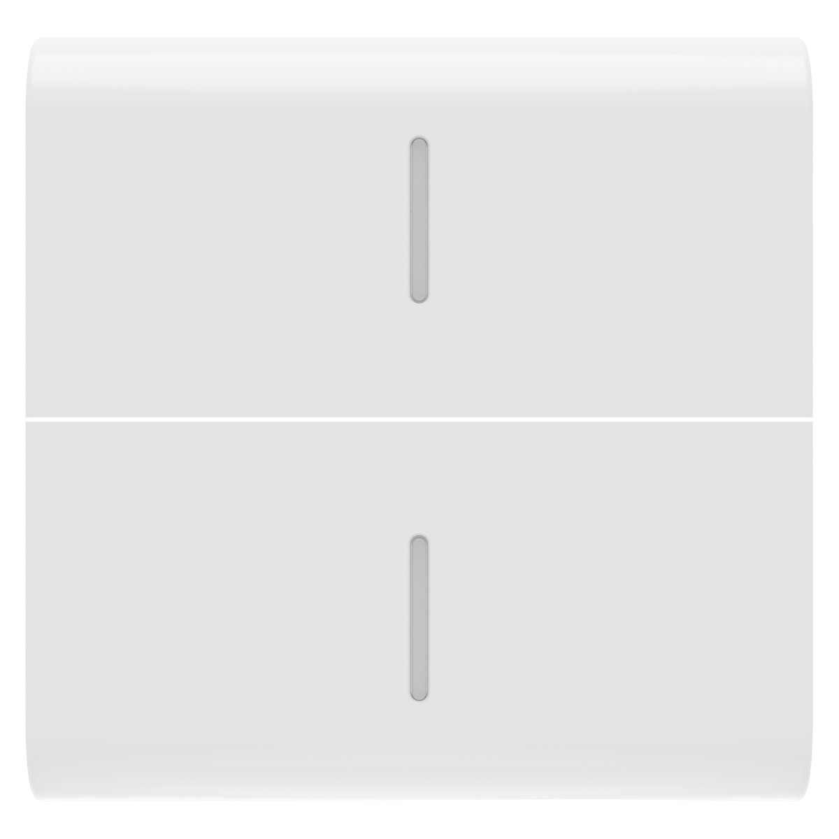 TECLA INTERCAMBIABLE PARA MANDOS AXIALES - CON 2 DIFUSORES - 2 MÓDULOS - BLANCO BRILLANTE - CHORUSMART
