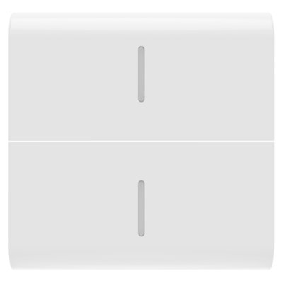 TECLA INTERCAMBIABLE PARA MANDOS AXIALES - CON 2 DIFUSORES - 2 MÓDULOS - BLANCO BRILLANTE - CHORUSMART