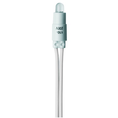 UNIDAD DE SEÑALIZACIÓN DE AMPOLLA CON LÁMPARA DE LED - 230Vca - 0,6W BLANCO
