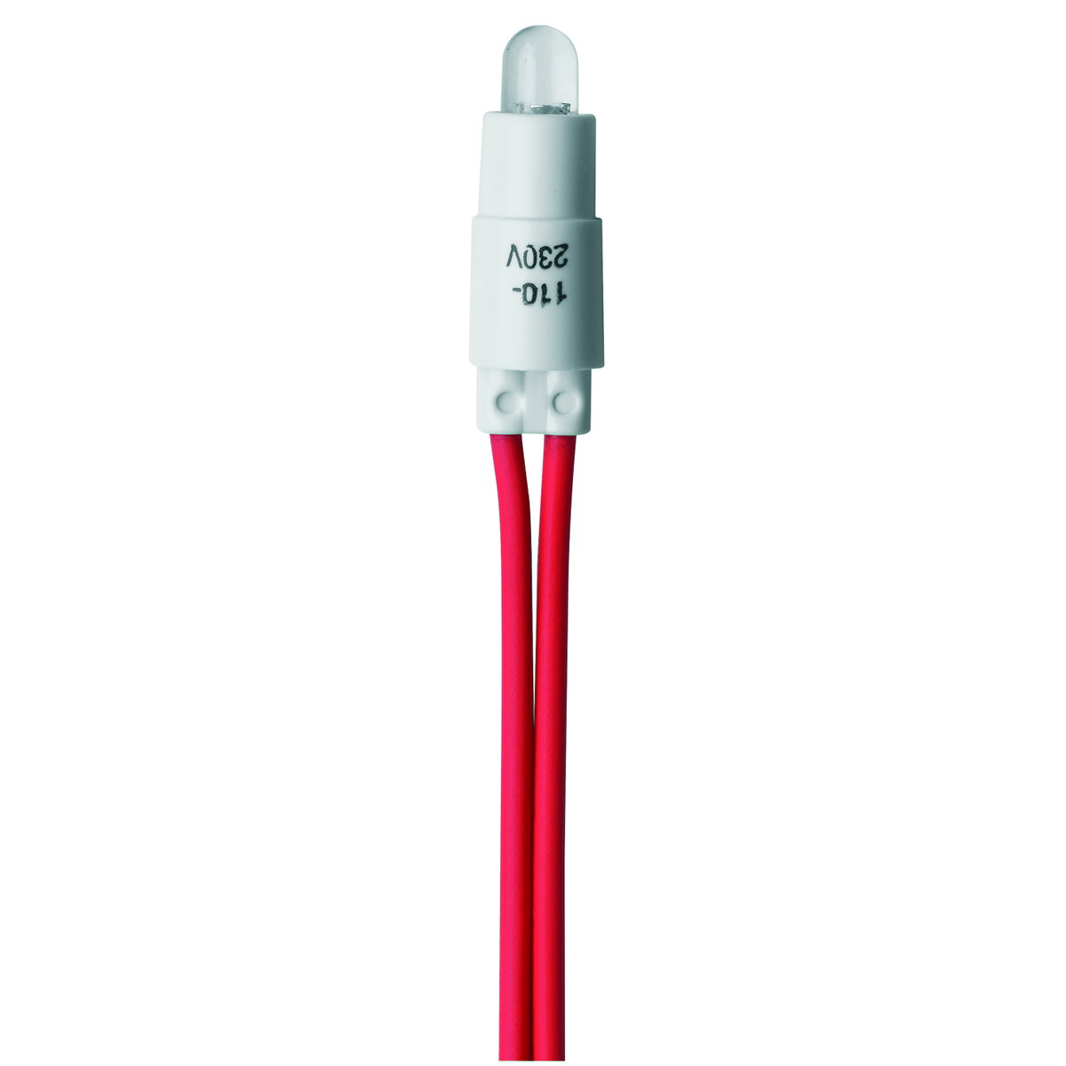 UNIDAD DE SEÑALIZACIÓN DE AMPOLLA CON LÁMPARA DE LED - 230Vca - 0,6W ROJO