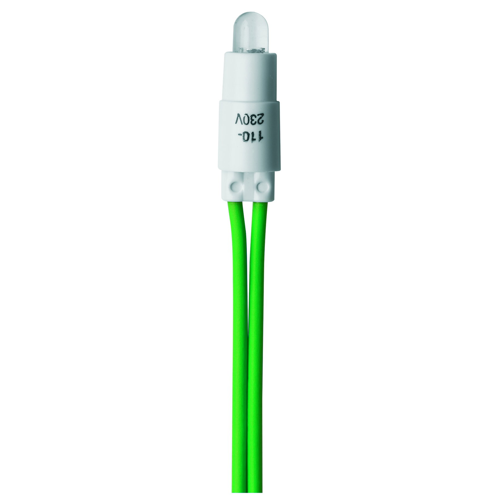 UNIDAD DE SEÑALIZACIÓN DE AMPOLLA CON LÁMPARA DE LED - 230Vca - 0,6W VERDE