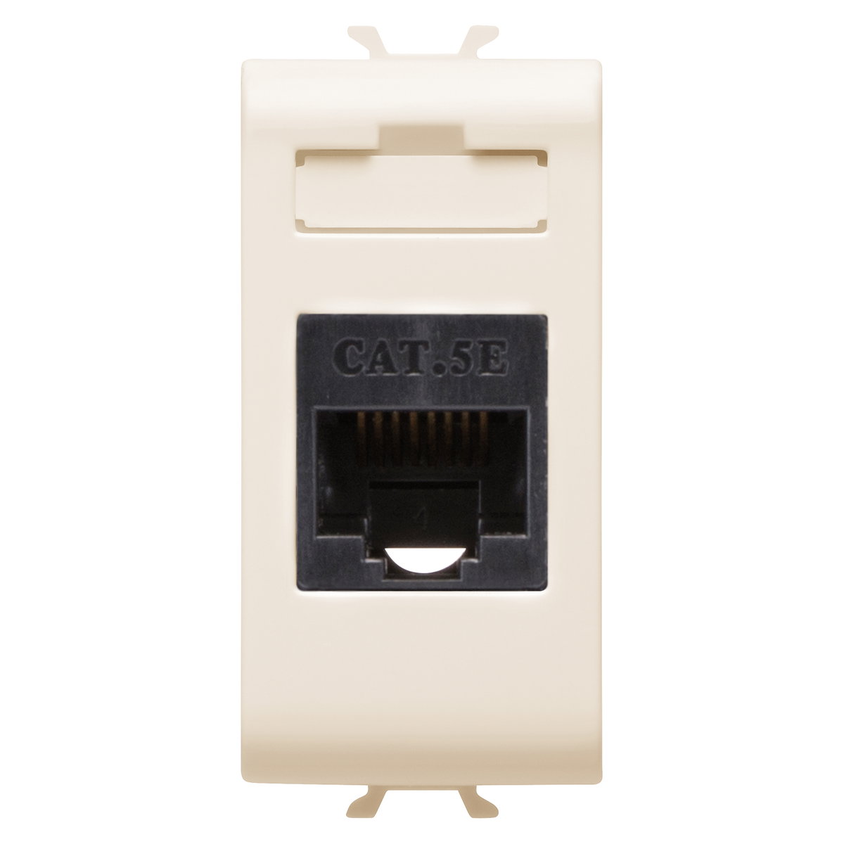 BASE RJ45 - CATEGORÍA 5e - UTP - 1 MÓDULO - CHORUSMART - MARFIL