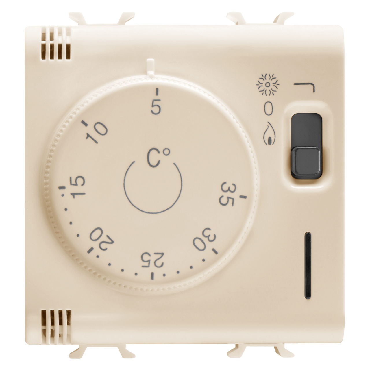TERMOSTATO - 230Vca 50/60Hz - 2 MÓDULOS - MARFIL - CHORUSMART