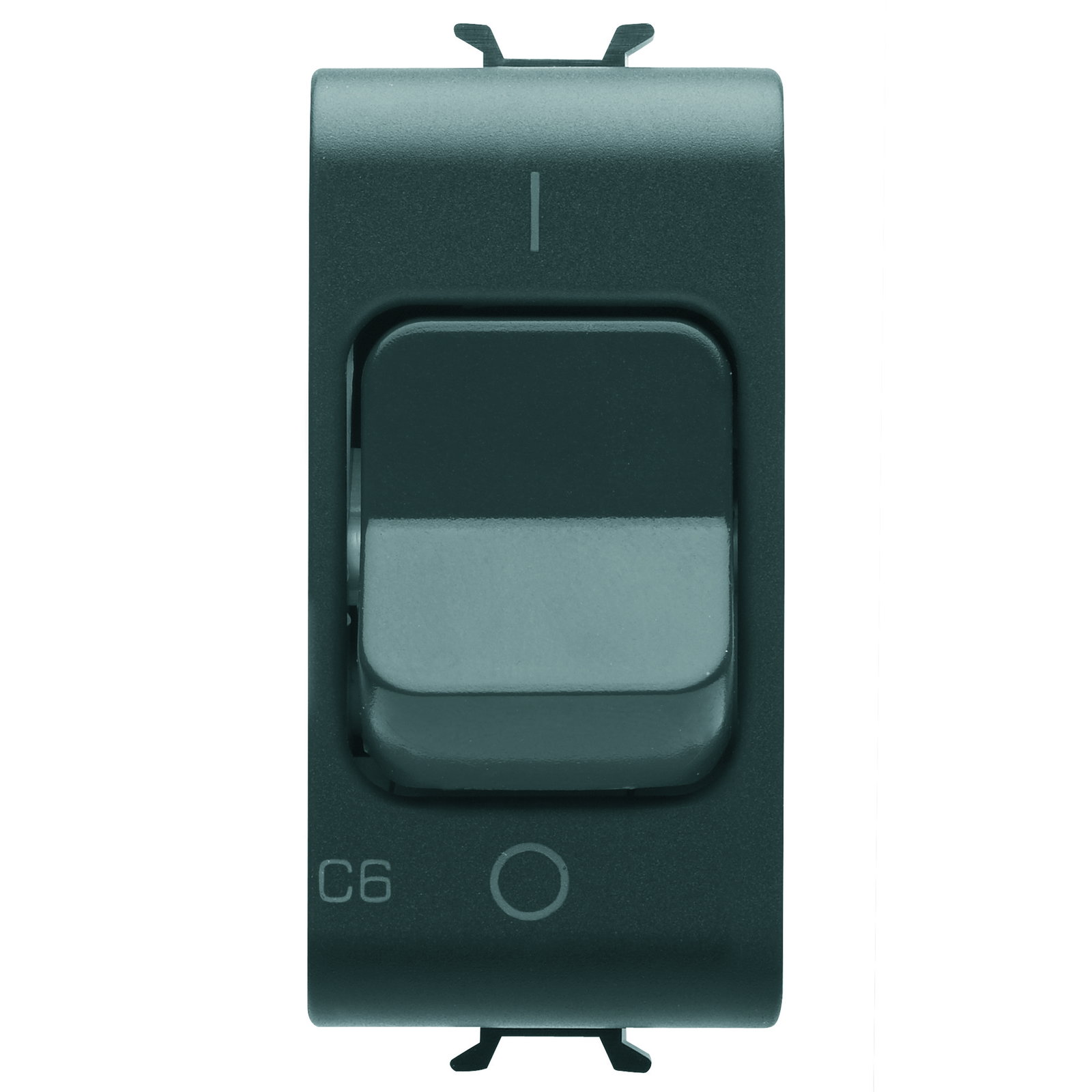 INTERRUPTOR AUTOMÁTICO MINIATURA - CURVA C - 1P+N 6A 230Vca - 1 MÓDULO - NEGRO SATINADO - CHORUSMART