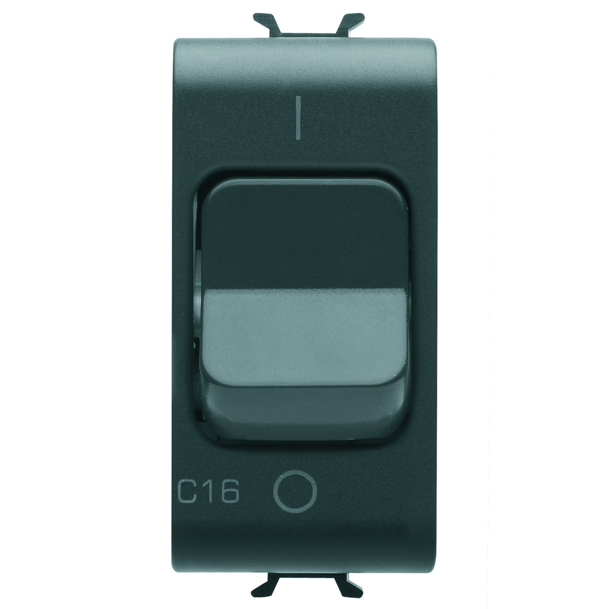 INTERRUPTOR AUTOMÁTICO MAGNETOTÉRMICO - CURVA C - 1P+N 16A 230Vca - 1 MÓDULO - NEGRO SATINADO - CHORUSMART