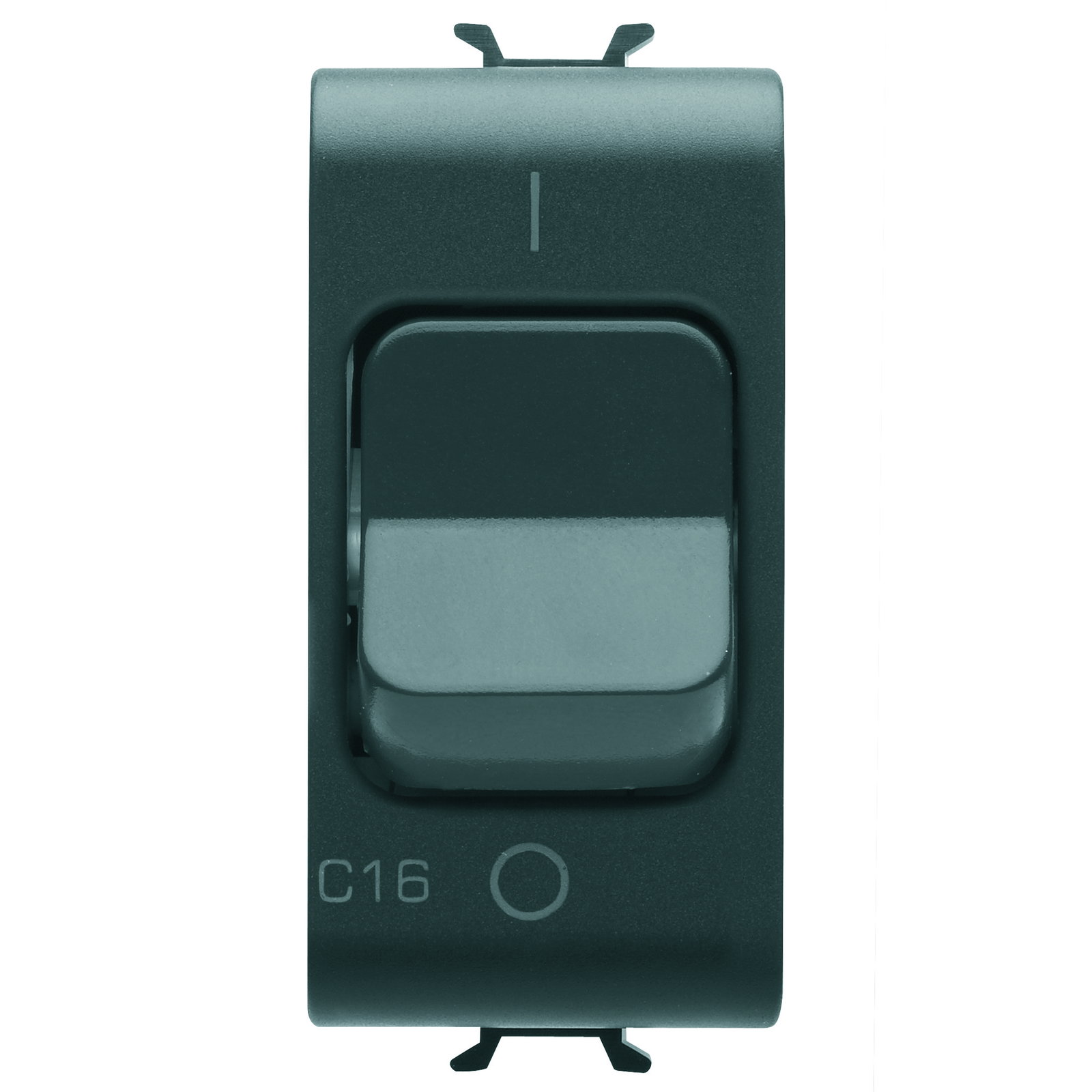 INTERRUPTOR AUTOMÁTICO MAGNETOTÉRMICO - CURVA C - 1P+N 16A 230Vca - 1 MÓDULO - NEGRO SATINADO - CHORUSMART