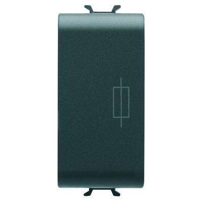 PORTAFUSIBLE - 250 Vca 16A - 1 MÓDULO - NEGRO SATINADO - CHORUSMART