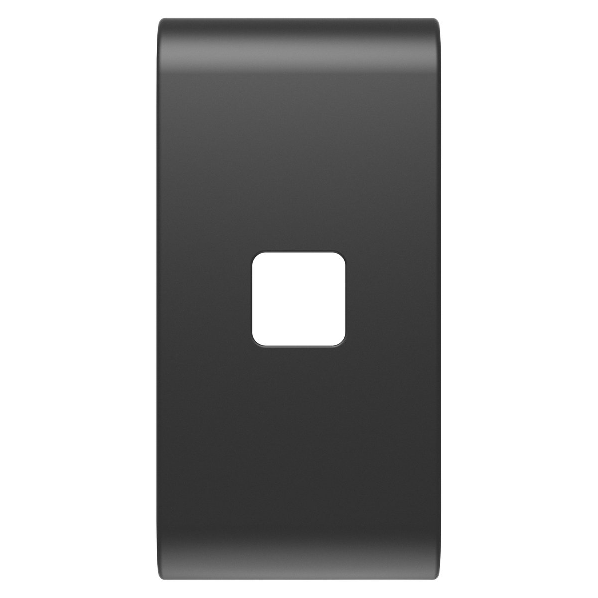 TECLA INTERCAMBIABLE PARA MANDOS AXIALES - A COMPLETAR CON LENTE - 1 MÓDULO - NEGRO SATINADO - CHORUSMART
