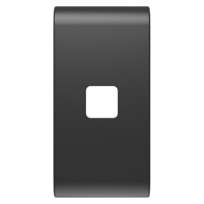 TECLA INTERCAMBIABLE PARA MANDOS AXIALES - A COMPLETAR CON LENTE - 1 MÓDULO - NEGRO SATINADO - CHORUSMART