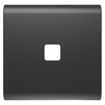 TECLA INTERCAMBIABLE PARA MANDOS AXIALES - A COMPLETAR CON LENTE - 2 MÓDULOS - NEGRO SATINADO - CHORUSMART