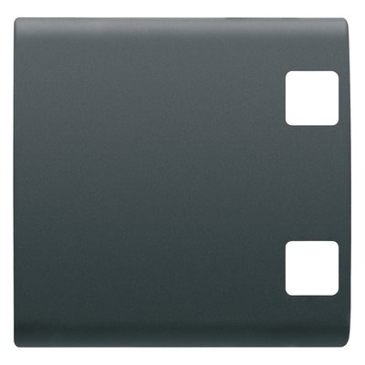 TECLAS INTERCAMBIABLES PARA PANEL DE PULSADORES - PARA COMPLETAR CON 2 LENTES - 2 MÓDULOS - NEGRO - CHORUSMART