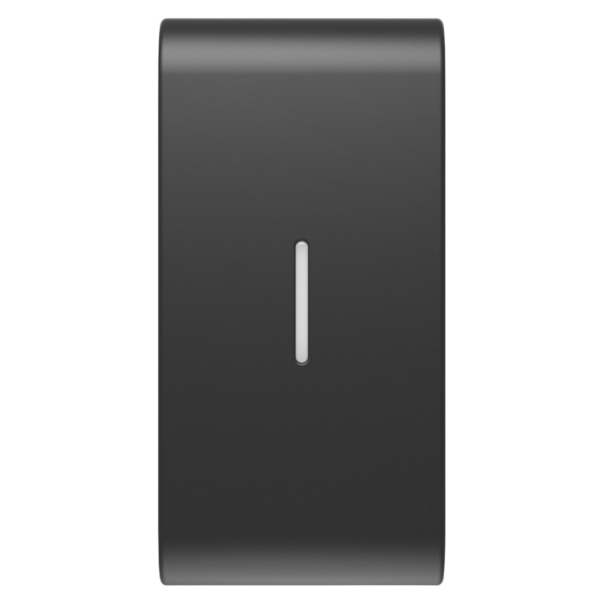 TECLA INTERCAMBIABLE PARA MANDOS AXIALES - CON DIFUSOR - 1 MÓDULO - NEGRO SATINADO - CHORUSMART