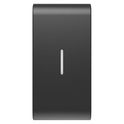 TECLA INTERCAMBIABLE PARA MANDOS AXIALES - CON DIFUSOR - 1 MÓDULO - NEGRO SATINADO - CHORUSMART