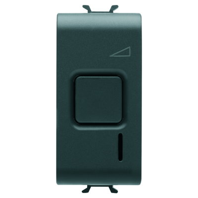 REGULADOR ELECTRÓNICO - PULSADOR - 230Vca 50/60Hz - RESISTIVO 60-500W / INDUCTIVO 60-500VA - 1 MÓDULO - NEGRO SATINADO – CHORUSMART