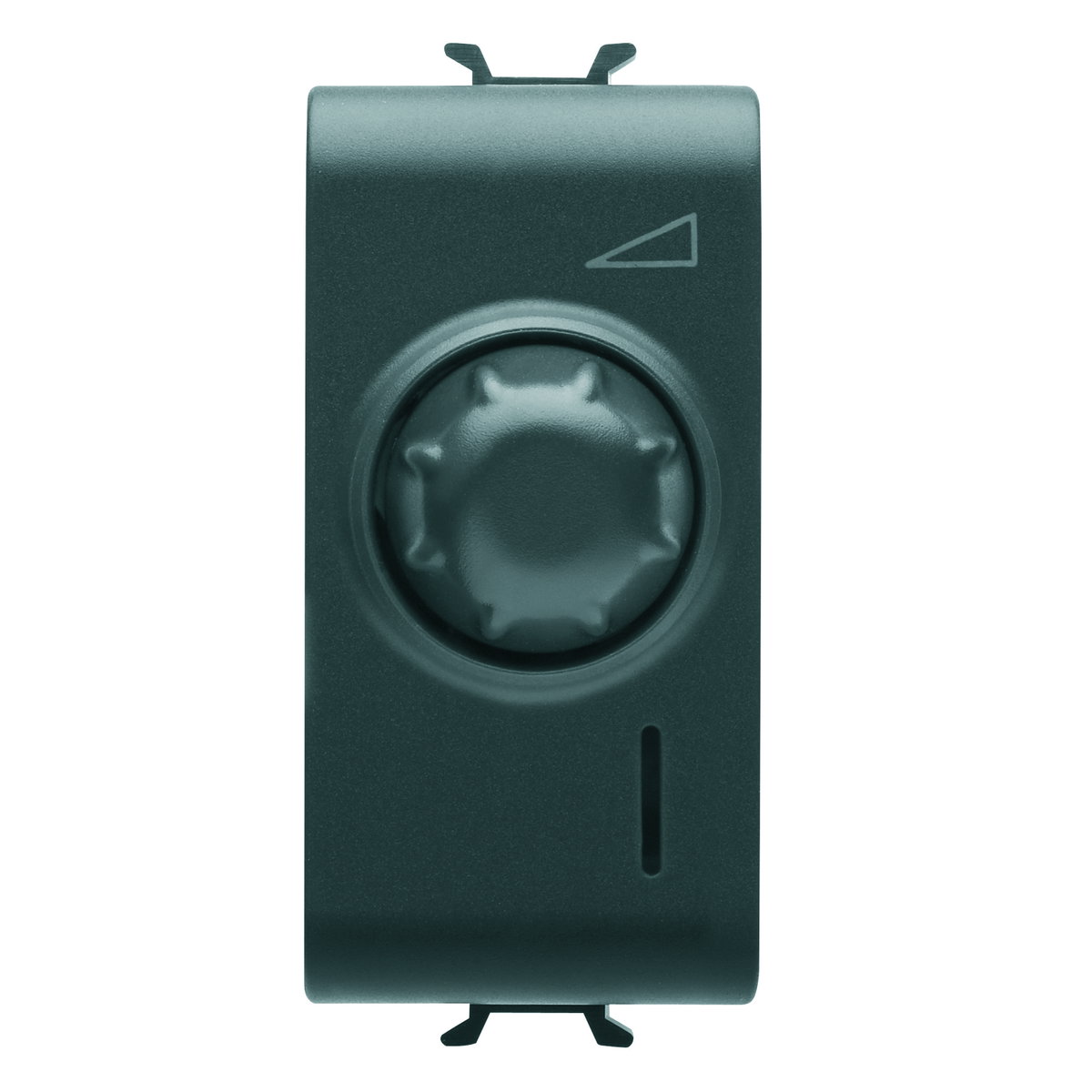 REGULADOR ELECTRÓNICO UNIVERSAL ROTATIVO - 230 Vca 50 Hz - NEGRO SATINADO - 1 MÓDULO - CHORUSMART