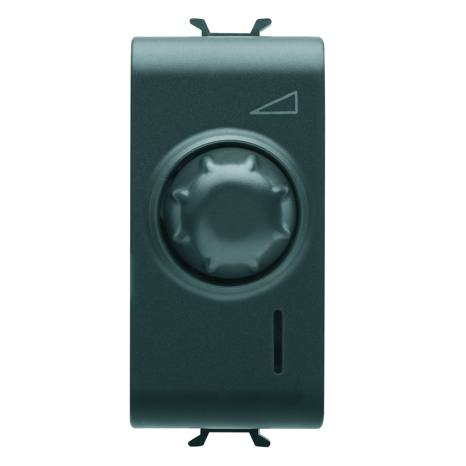 REGULADOR ELECTRÓNICO UNIVERSAL ROTATIVO - 230 Vca 50 Hz - NEGRO SATINADO - 1 MÓDULO - CHORUSMART