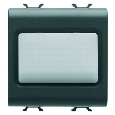 MARCADOR DE ACCESO - 12Vca/dc / 230Vca 50/60 Hz - OPAL - 2 MÓDULOS - NEGRO SATINADO - CHORUSMART