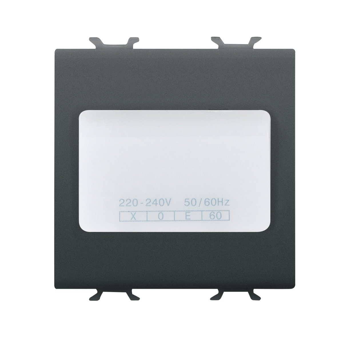 LÁMPARA AUTÓNOMA DE EMERGENCIA - 230Vca 50/60Hz 1h - 2 MÓDULOS - NEGRO SATINADO - CHORUSMART