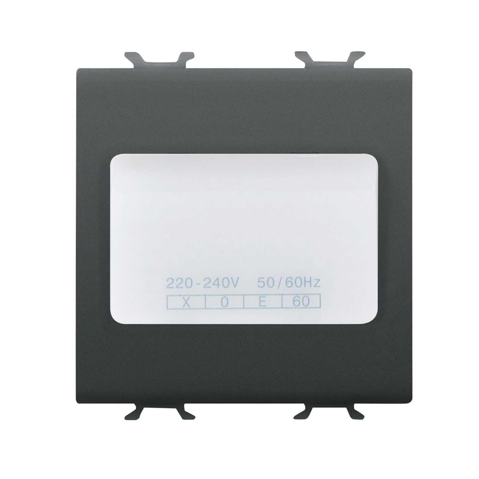 LÁMPARA AUTÓNOMA DE EMERGENCIA - 230Vca 50/60Hz 1h - 2 MÓDULOS - NEGRO SATINADO - CHORUSMART