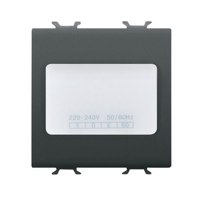 LÁMPARA AUTÓNOMA DE EMERGENCIA - 230Vca 50/60Hz 1h - 2 MÓDULOS - NEGRO SATINADO - CHORUSMART